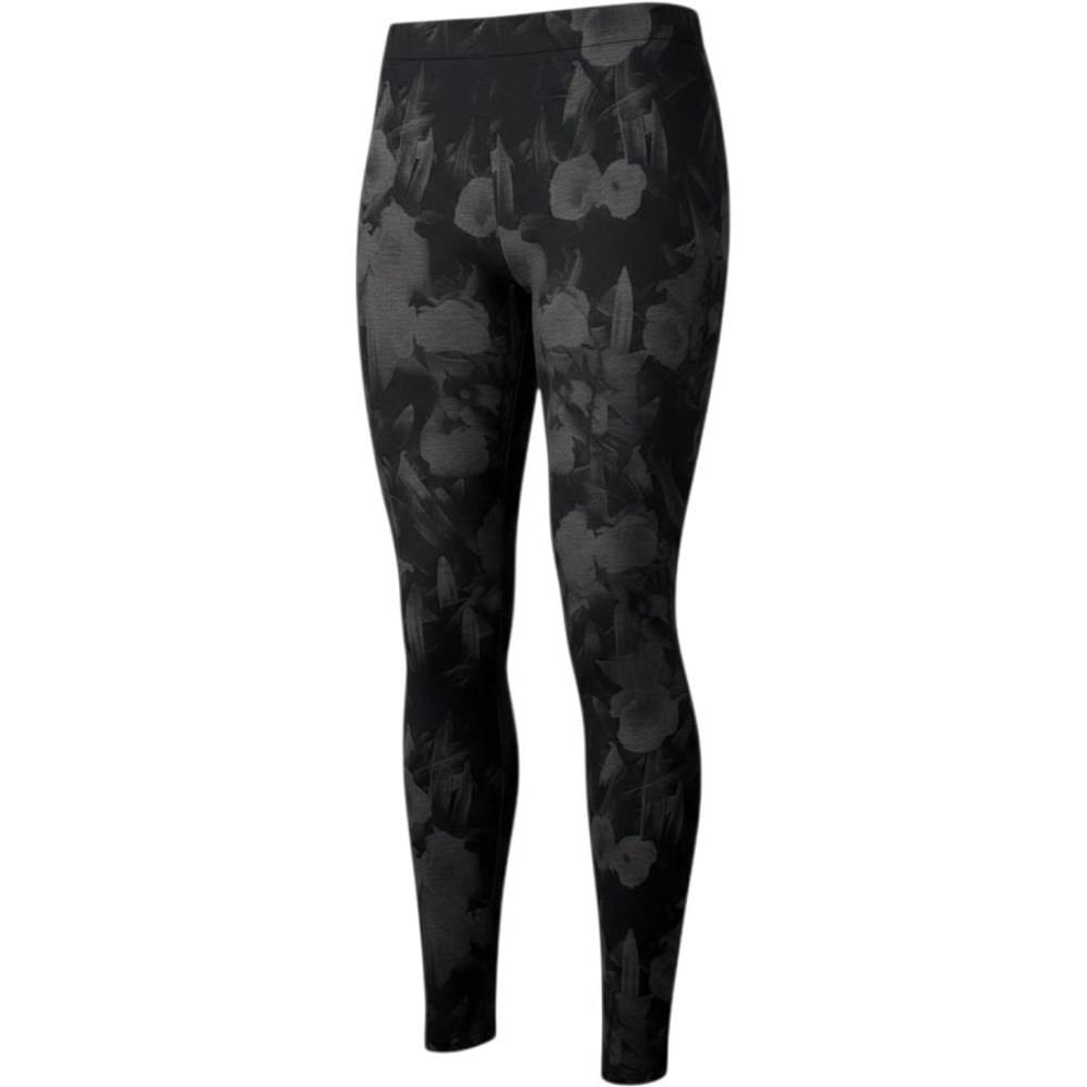 Clara‎ Sun Woo Stretch Knit Pull On Leggings Womens M Black Gray Travel Floral